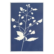 Stupell Industries Contemporary Botanical Sprig Shape Abstract Plant Leaves Graphic Art Unframed Art Print Wall Art, Design by Susan Jill