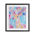 thumbnail image 1 of Stupell Industries Contemporary Bright Pastel Deer Black Framed Print Under Glass, 13 x 16, by Arlington Prints, 1 of 8