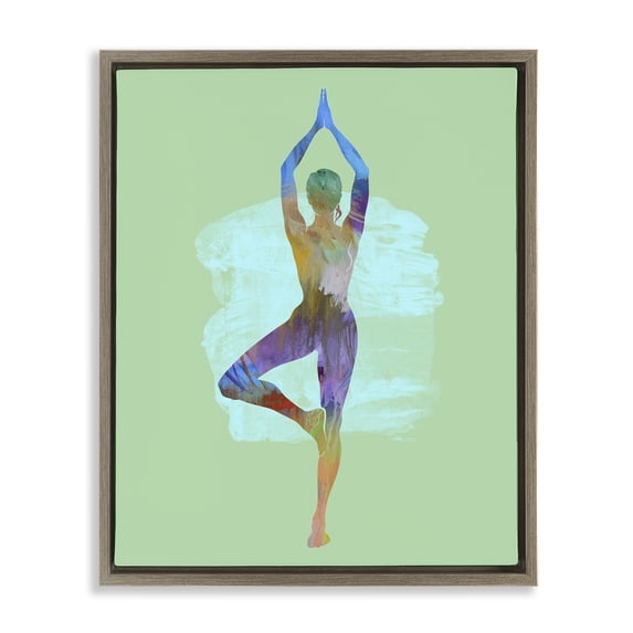 Stupell Industries Contemporary Brown Floating Frame Canvas Art, 17 x 21, by Tim Parker