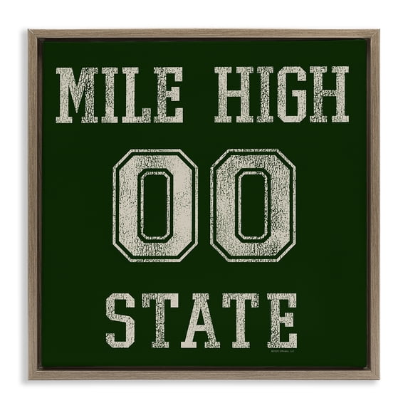 Stupell Industries Contemporary Brown Floating Frame Canvas Art, 18 x 18, by Higher Learning/Life Is High
