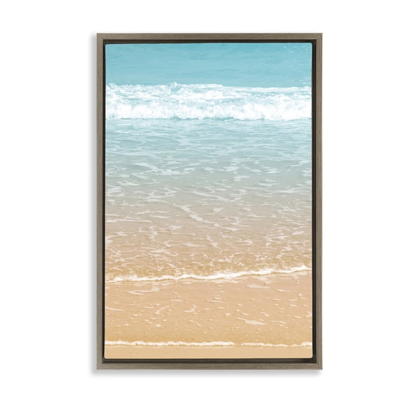 Stupell Industries Contemporary Brown Floating Frame Canvas Art, 21 x 31, by Nataly White