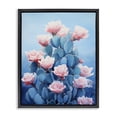 thumbnail image 1 of Stupell Industries Contemporary Cactus & Rose Blossoms Black Floating Frame Canvas Art, 17 x 21, by RB, 1 of 7