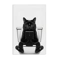 thumbnail image 1 of Stupell Industries Contemporary Cat Texting on Toilet Canvas Art, 16 x 24, by Annalisa Latella, 1 of 8