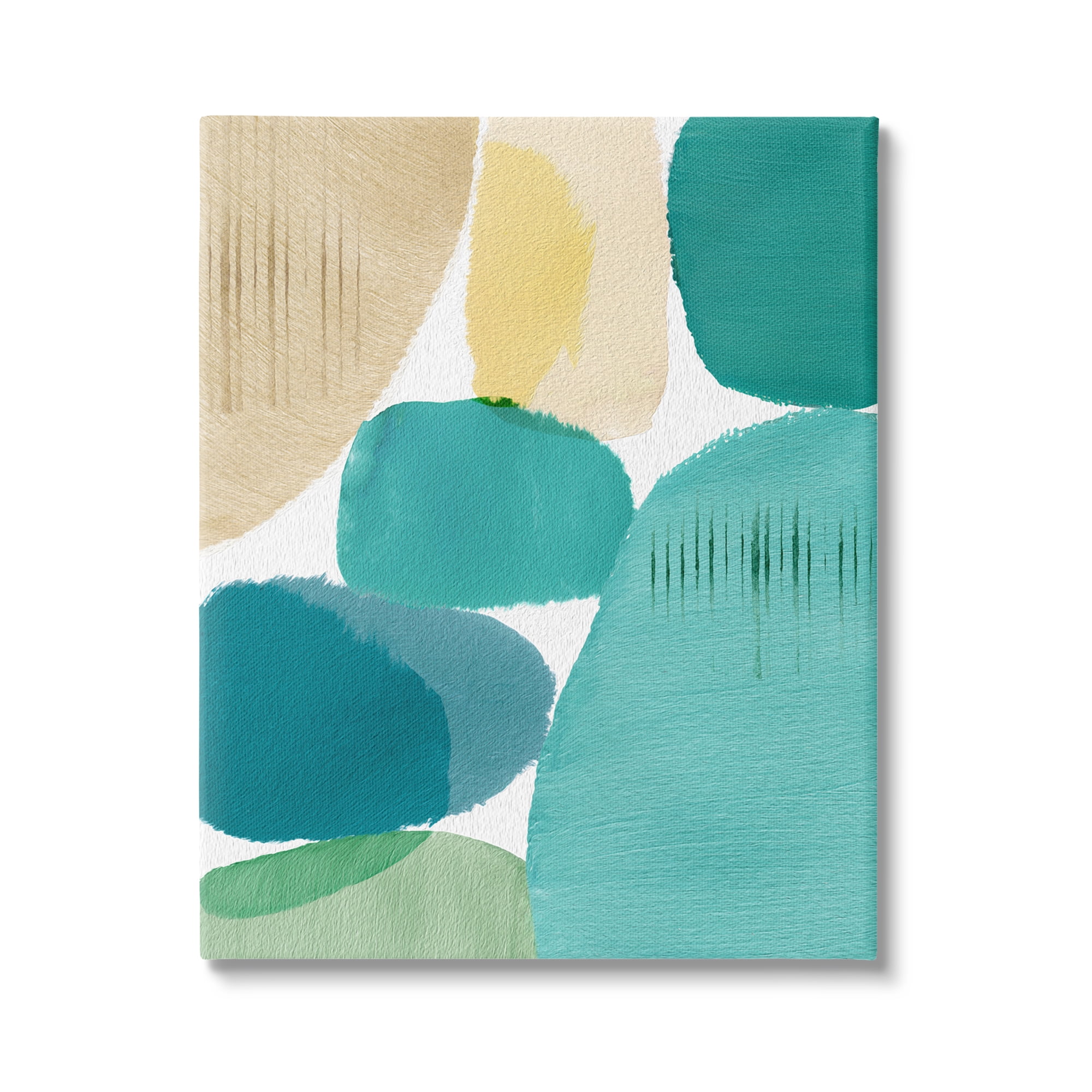 Stupell Industries Contemporary Circles Painting Abstract Painting Gallery Wrapped Canvas Art Print Wall Art, 30 x 40