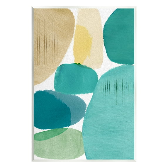 Stupell Industries Contemporary Circles Painting Abstract Painting Unframed Art Print Wall Art, 10 x 15