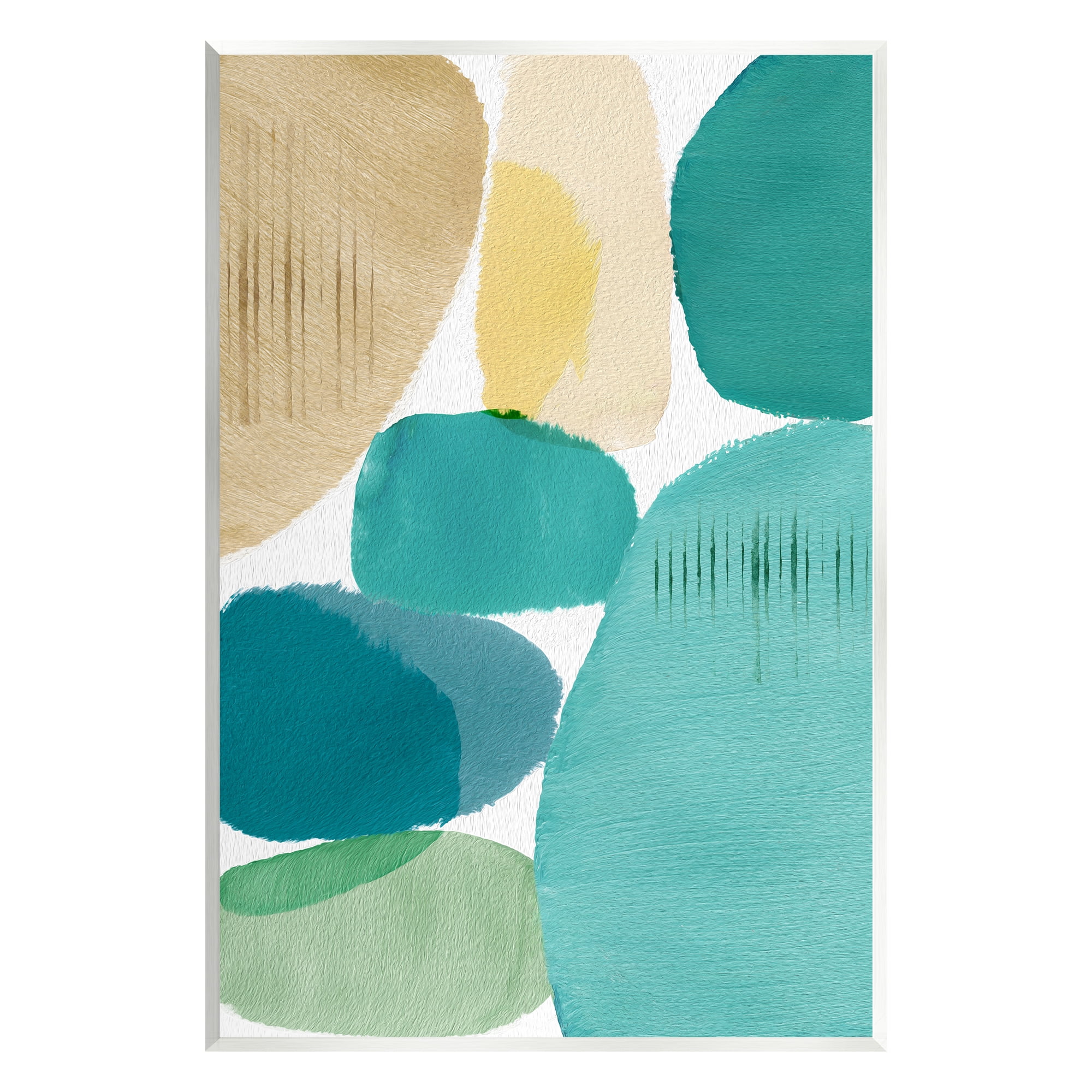 Stupell Industries Contemporary Circles Painting Abstract Painting Unframed Art Print Wall Art, 13 x 19