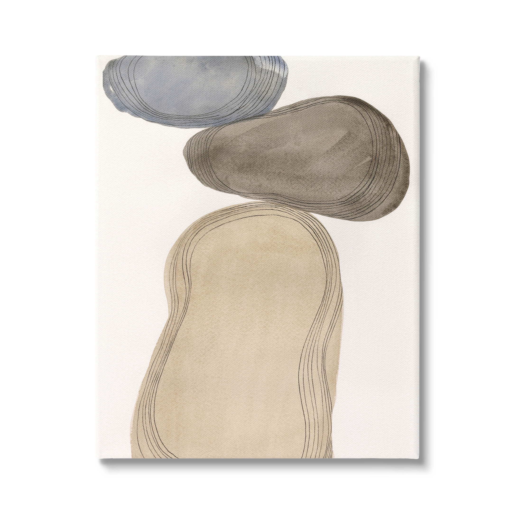 Stupell Industries Contemporary Circular Shapes Arrangement Graphic Art Gallery Wrapped Canvas Print Wall Art, Design by Laura Marr