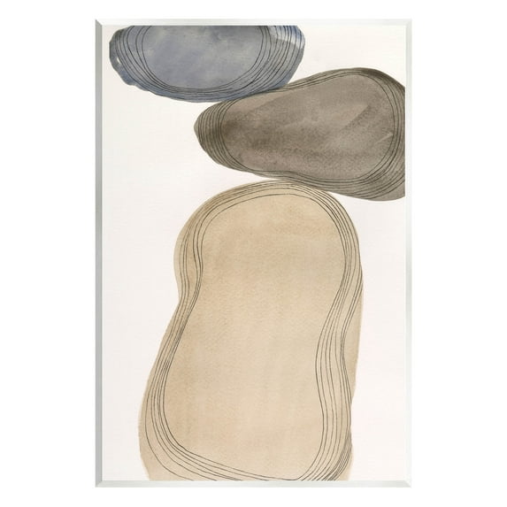 Stupell Industries Contemporary Circular Shapes Arrangement Graphic Art Unframed Art Print Wall Art, Design by Laura Marr