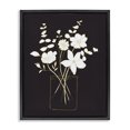 thumbnail image 1 of Stupell Industries Contemporary Classy White Flowers Black Floating Frame Canvas Art, 25 x 31, by Nan, 1 of 8