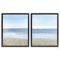 thumbnail image 1 of Stupell Industries Contemporary Coastal Seafoam Beach Waves Black 2pc Floating Frame Art Set, 17 x 21 each, by Tim O'Toole, 1 of 7