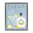 thumbnail image 1 of Stupell Industries Contemporary Cocktail Time Gin Recipe Gray Floating Frame Canvas Art, 17 x 21, by Angela Nickeas, 1 of 8