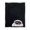 thumbnail image 1 of Stupell Industries Contemporary Coffee Cup Saucer Breakfast Kitchen Drink Graphic Art Jet Black Floating Framed Canvas Print Wall Art, Design by Stacy Gresell, 1 of 5