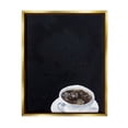 thumbnail image 1 of Stupell Industries Contemporary Coffee Cup Saucer Breakfast Kitchen Drink Graphic Art Metallic Gold Floating Framed Canvas Print Wall Art, Design by Stacy Gresell, 1 of 5