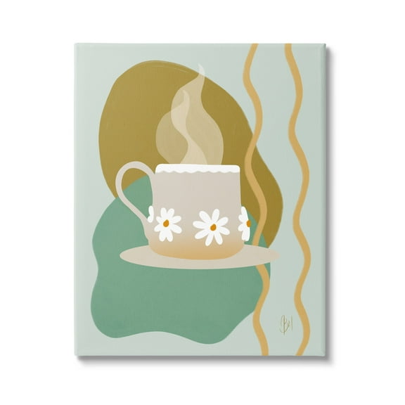 Stupell Industries Contemporary Coffee Cup Shapes Food & Beverage Painting Gallery Wrapped Canvas Print Wall Art