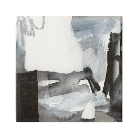 Stupell Industries Contemporary Collaged Shapes Scribble Painting Design Painting Gallery Wrapped Canvas Print Wall Art, Design by Victoria Barnes