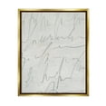 thumbnail image 1 of Stupell Industries Contemporary Cursive Script Abstract Scribble Words Painting Metallic Gold Floating Framed Canvas Print Wall Art, Design by Emma Caroline, 1 of 5