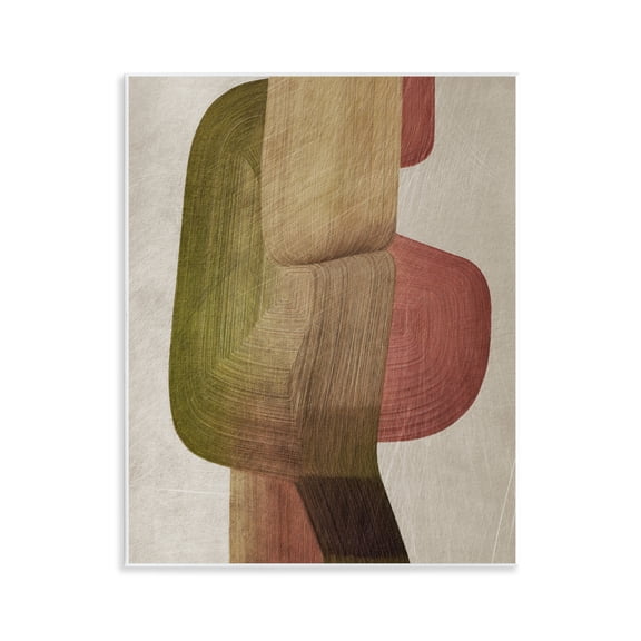 Stupell Industries Contemporary Curved Metal Brush Wall Plaque Art design by 1x, 14 x 11