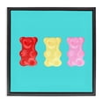 thumbnail image 1 of Stupell Industries Contemporary Cute Gummy Bear Candies Black Floating Frame Canvas Art, 18 x 18, by Ashley Singleton, 1 of 7