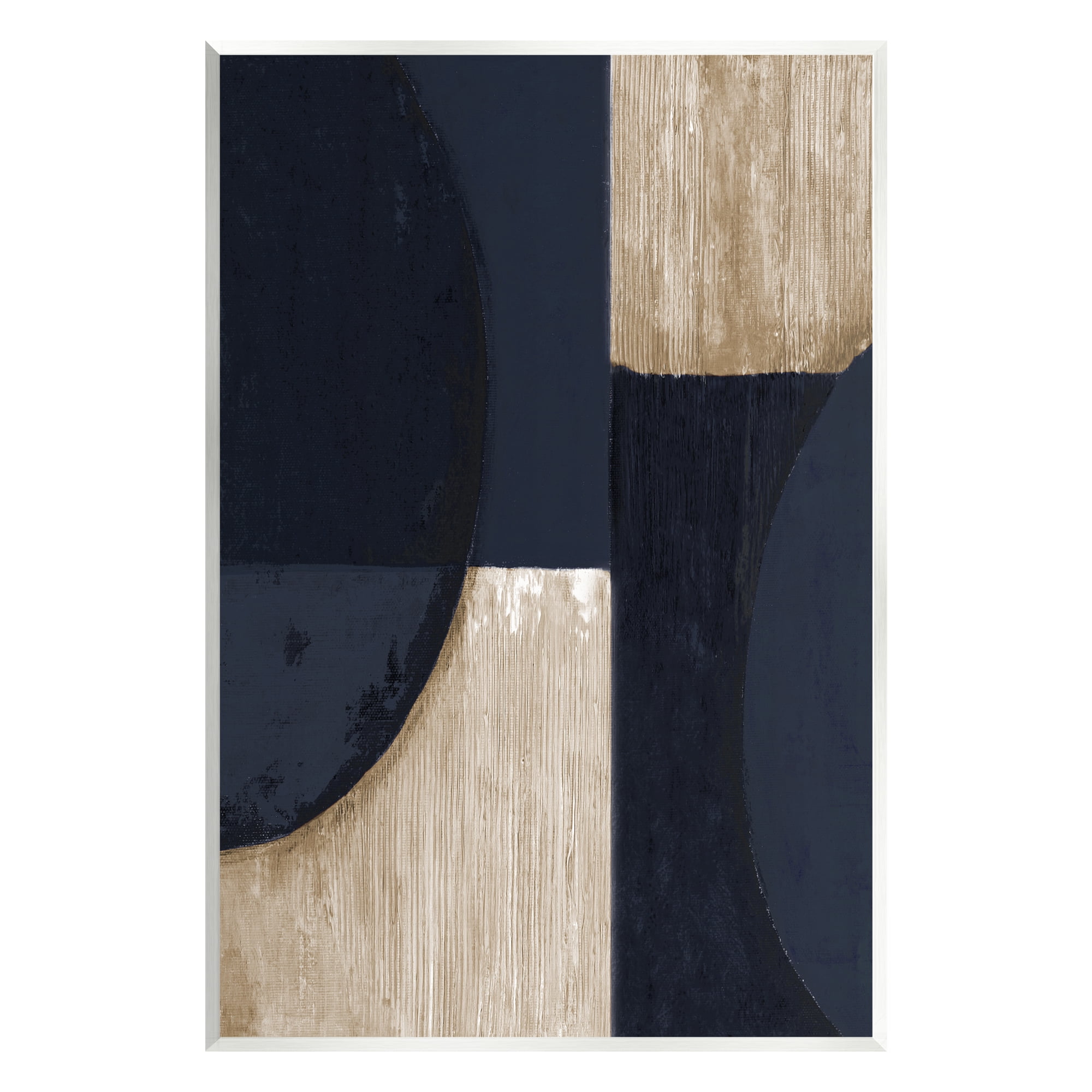 Stupell Industries Contemporary Dark Shapes Abstract Painting Unframed Art Print Wall Art, 10 x 15