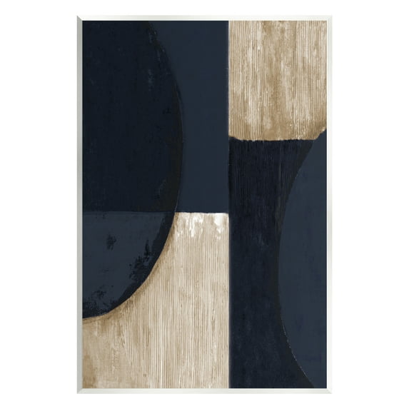 Stupell Industries Contemporary Dark Shapes Abstract Painting Unframed Art Print Wall Art, 10 x 15