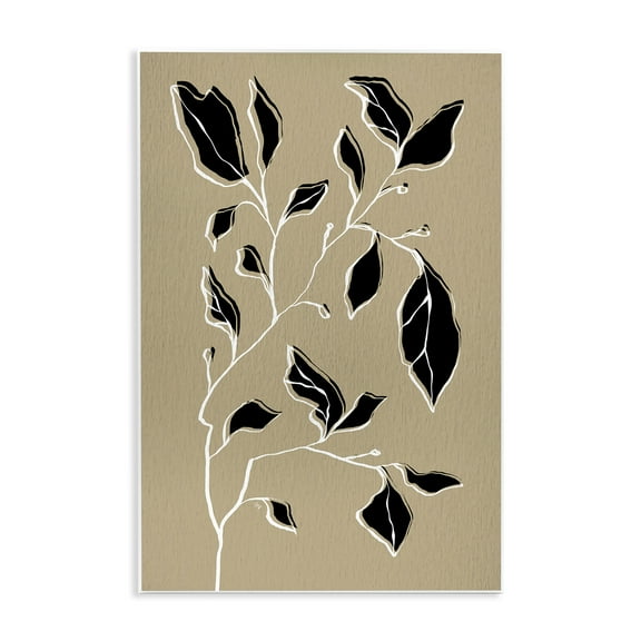 Stupell Industries Contemporary Dry Plant Floral Painting Unframed Art Print Wall Art, 10 x 15