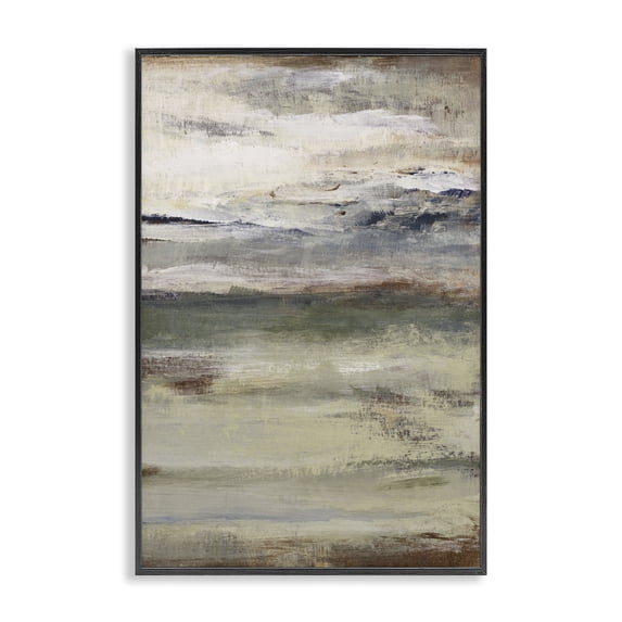 Stupell Industries Contemporary Earthy Abstract Layers Black Framed Giclee Art, 12 x 18, by Lanie Loreth