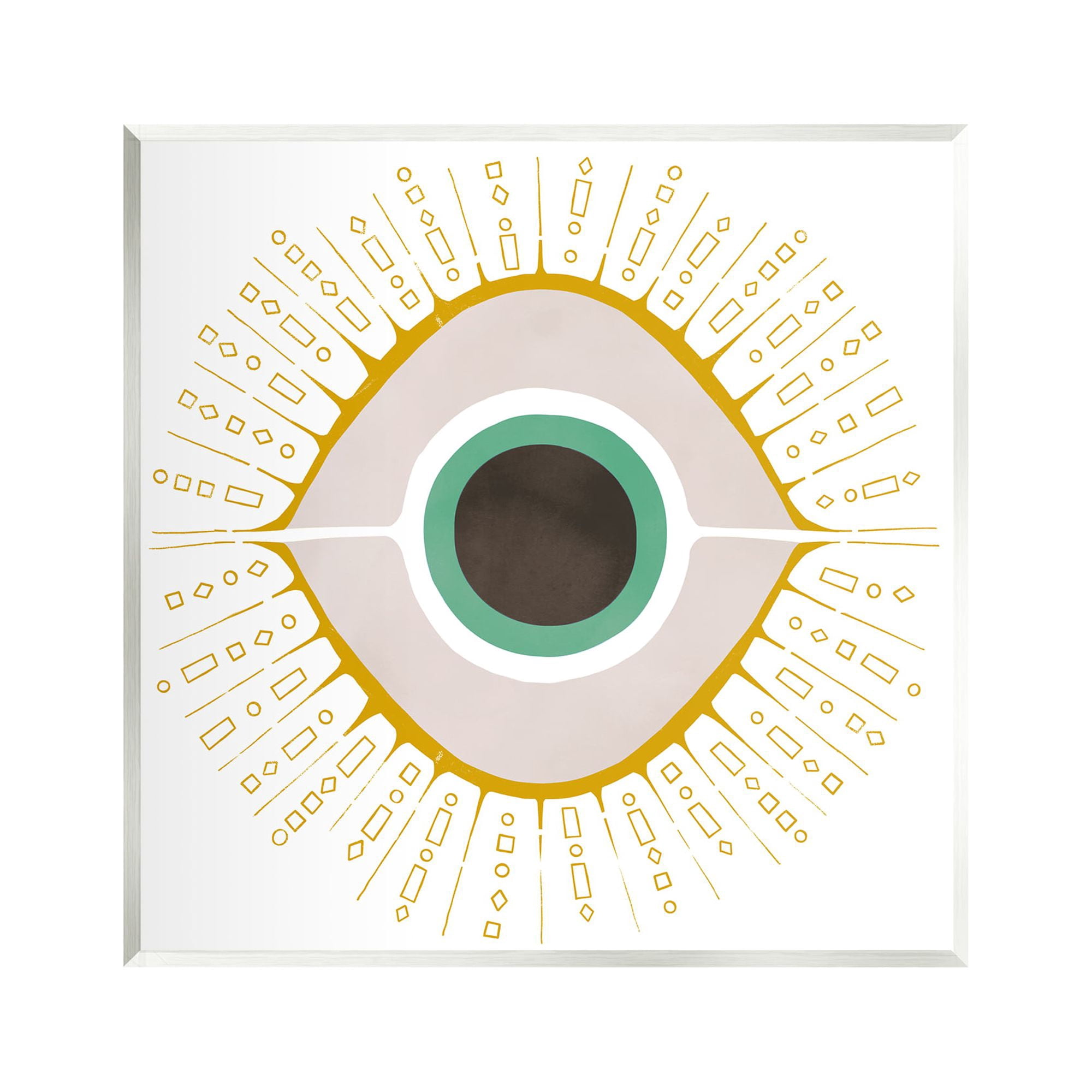Stupell Industries Contemporary Evil Eye Symbol Abstract Painting Unframed Art Print Wall Art