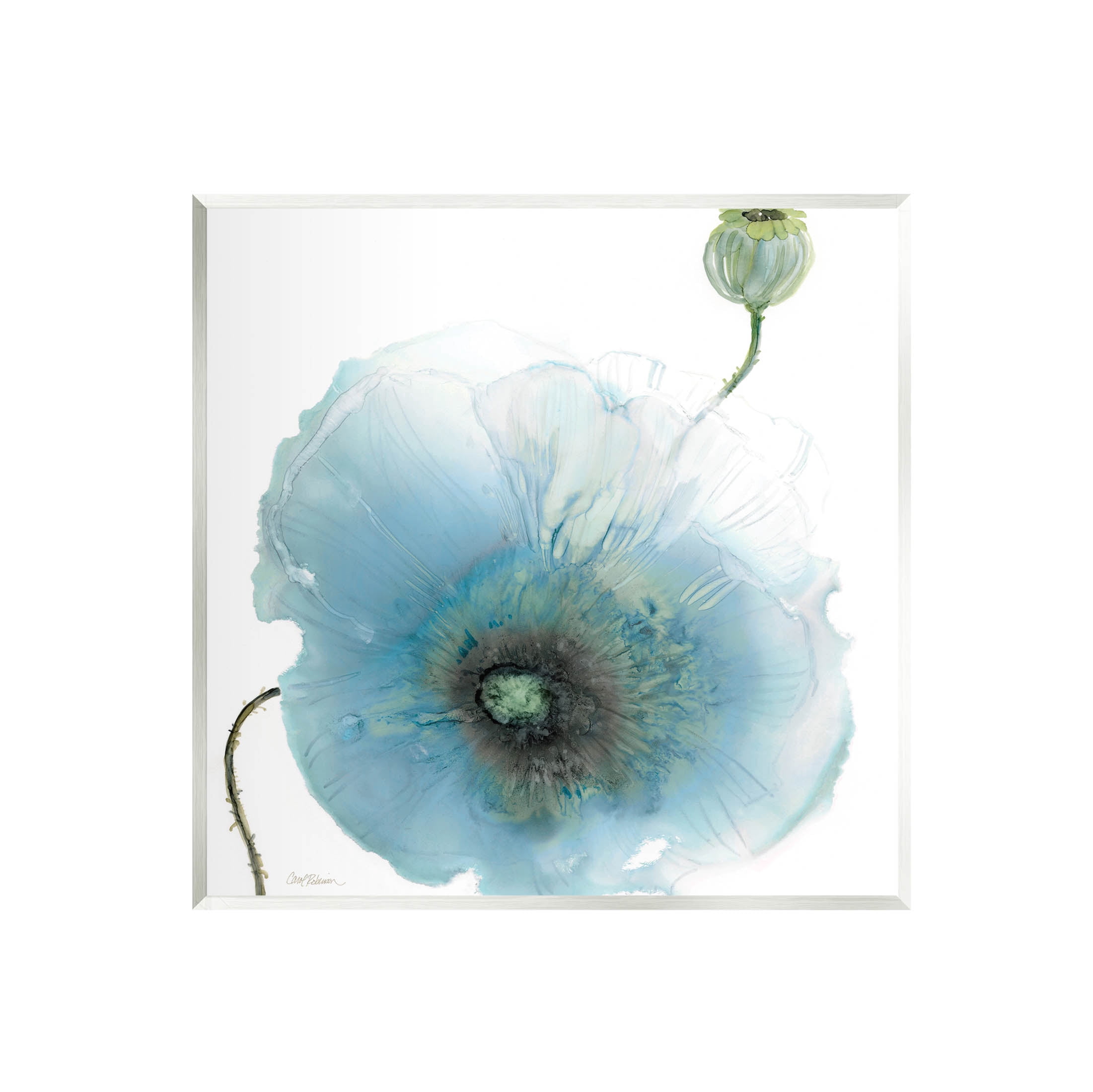 Stupell Industries Contemporary Flower Petal Shape Graphic Art Unframed Art Print Wall Art, Design by Carol Robinson