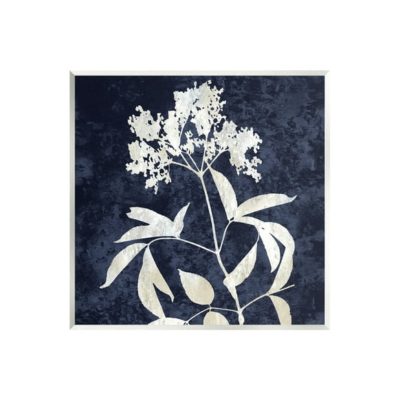 Stupell Industries Contemporary Flower Sprig Botanical Leaves Shapes Design Graphic Art Unframed Art Print Wall Art, Design by Danielle Carson
