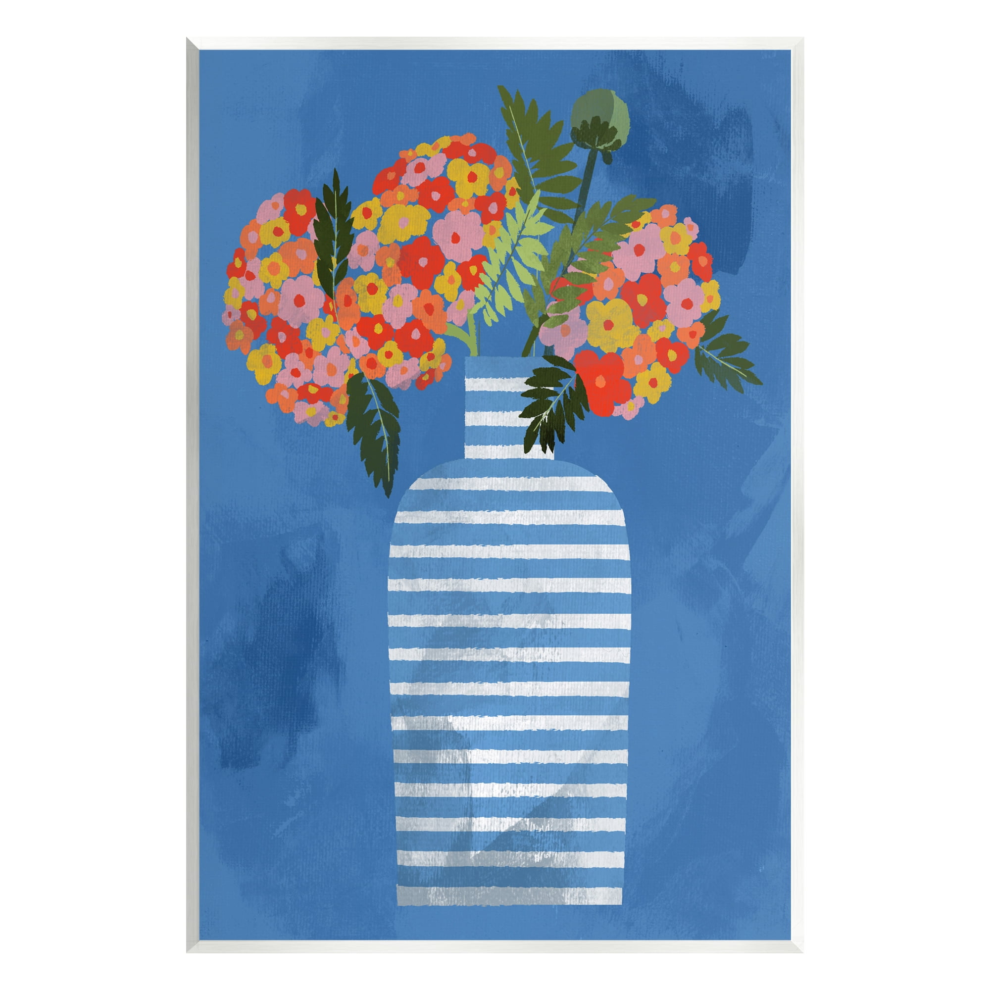 Stupell Industries Contemporary Flower Vase Botanical & Floral Painting Unframed Art Print Wall Art, 13 x 19