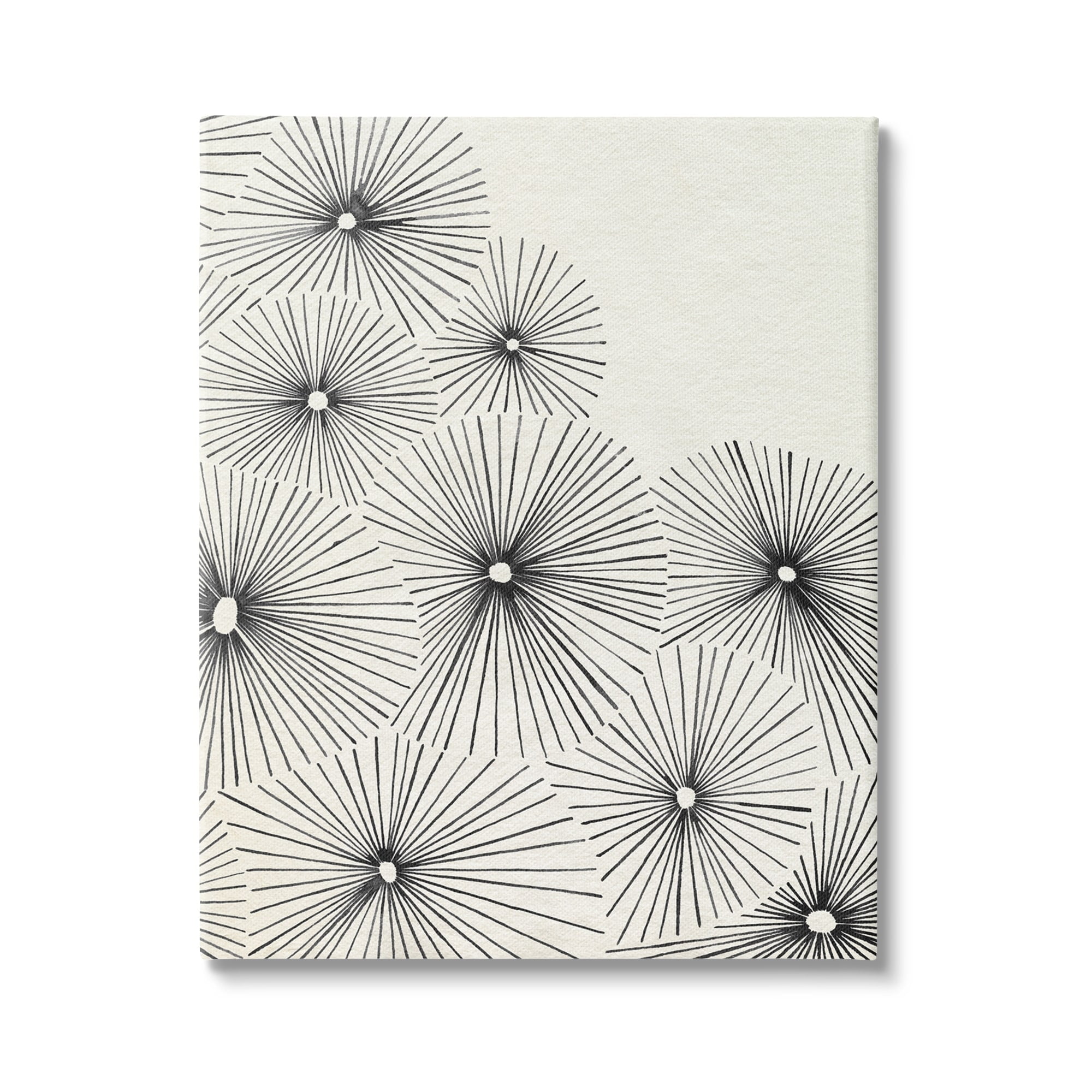 Stupell Industries Contemporary Flowers Abstract Botanical & Floral Drawing Gallery Wrapped Canvas Print Wall Art