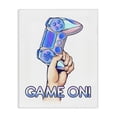 thumbnail image 1 of Stupell Industries Contemporary Game On Text Holding Gaming Controller Illustration Canvas Art, 16 x 20, by Ziwei Li, 1 of 7