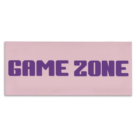 Stupell Industries Contemporary Game Zone Purple & Pink Canvas Art, 48 x 20, by Yass Naffas Designs