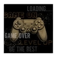 thumbnail image 1 of Stupell Industries Contemporary Gamer Controls Phrases Canvas Art, 24 x 24, by Kim Allen, 1 of 7