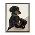 thumbnail image 1 of Stupell Industries Contemporary Gamer Dachshund Dog Brown Floating Frame Canvas Art, 17 x 21, by Tara Royle, 1 of 8