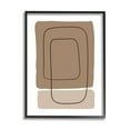thumbnail image 1 of Stupell Industries Contemporary Geometric Square Shapes Simple Squiggle Line Graphic Art Black Framed Art Print Wall Art, Design by Alpenglow Workshop, 1 of 5