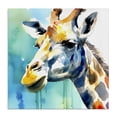 thumbnail image 1 of Stupell Industries Contemporary Giraffe with Blue Splash Canvas Art, 24 x 24, by Walker Noble, 1 of 8