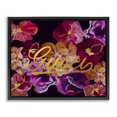 thumbnail image 1 of Stupell Industries Contemporary Glam Brand Flower Pattern Black Floating Frame Canvas Art, 21 x 17, by Amelia Noyes, 1 of 8