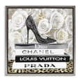 thumbnail image 1 of Stupell Industries Contemporary Glam Heel on Roses Gray Floating Frame Canvas Art, 25 x 25, by Madeline Blake, 1 of 7
