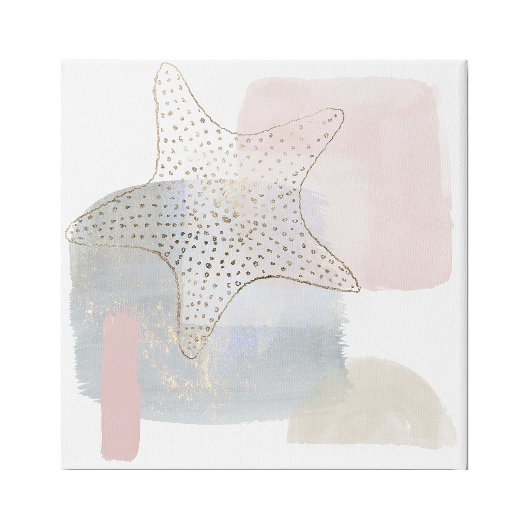 Stupell Industries Contemporary Glam Starfish Animals & Insects Painting Gallery Wrapped Canvas Art Print Wall Art, 36 x 36