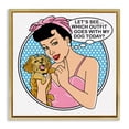 thumbnail image 1 of Stupell Industries Contemporary Gold Floating Frame Canvas Art, 18 x 18, by Dog Is Good, 1 of 8
