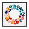thumbnail image 1 of Stupell Industries Contemporary Gradient Gemstones in Circle Black Floating Frame Canvas Art, 18 x 18, by RB, 1 of 7