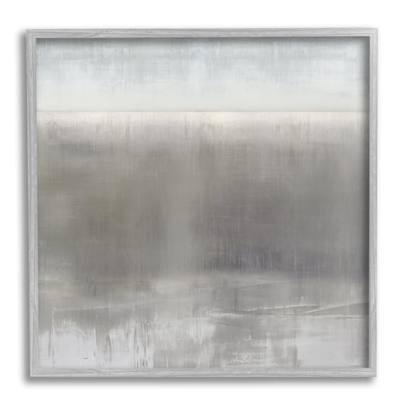 Stupell Industries Contemporary Gray Fog Abstract Painting Gray Framed Art Print Wall Art, 17 x 17