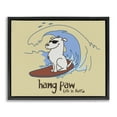 thumbnail image 1 of Stupell Industries Contemporary Hang Paw Surfing Dog Black Floating Frame Canvas Art, 21 x 17, by LIR, 1 of 8