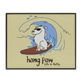 thumbnail image 1 of Stupell Industries Contemporary Hang Paw Surfing Dog Black Framed Giclee Art, 14 x 11, by LIR, 1 of 8