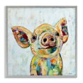 thumbnail image 1 of Stupell Industries Contemporary Happy Farm Pig Modern Composition Gray Framed Giclee Art, 12 x 12, by Jen Seeley, 1 of 7