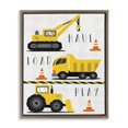 thumbnail image 1 of Stupell Industries Contemporary Haul Load Play Trucks Brown Floating Frame Canvas Art, 25 x 31, by Elizabeth Tyndall, 1 of 7