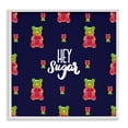 thumbnail image 1 of Stupell Industries Contemporary Hey Sugar Candy Bear White Framed Giclee Art, 12 x 12, by Amelia Noyes, 1 of 8