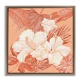 thumbnail image 1 of Stupell Industries Contemporary Hibiscus & Palm Bundle Brown Floating Frame Canvas Art, 18 x 18, by Paul Brent, 1 of 8