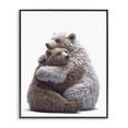 thumbnail image 1 of Stupell Industries Contemporary Hugging Bear Pair Black Framed Giclee Art, 11 x 14, by Annalisa Latella, 1 of 8